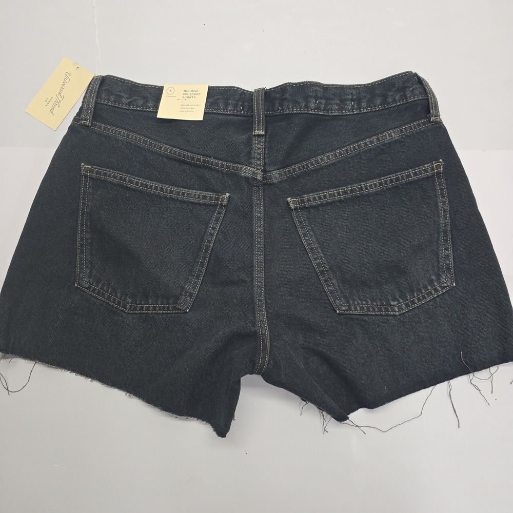 Universal Thread Womens 8 Black Mid-Rise 90s Baggy Denim Shorts NWT 014194902 - Picture 2 of 9